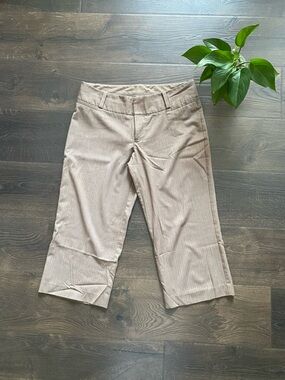 Massimo Taupe Cropped Pants Y2K Vintage Feel Size Med